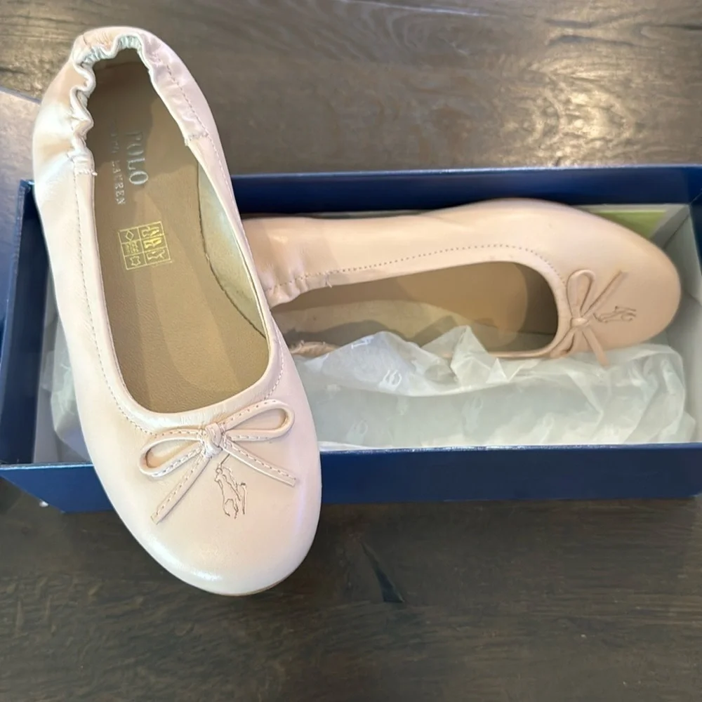 Girls Pink Pony Ballet Flats size 3 - Picture 1 of 4